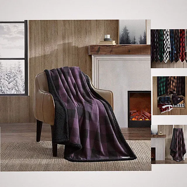 Lightweight Cabin Plaid Throw Blanket, 50" x 60" - Ideal for Every Season
