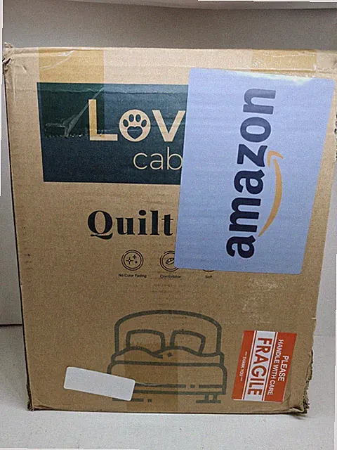 Love's Cabin 3pc King Coin Bed Quilt Set Gray Bedspread, Lightweight New