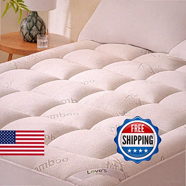Love's cabin Twin XL Mattress Topper Viscose Derived from Bamboo, Thick Pillow T
