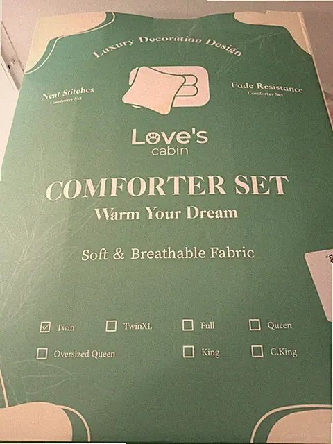 Loves Cabin Twin Comforter Set Lavender Comforter & Sheet